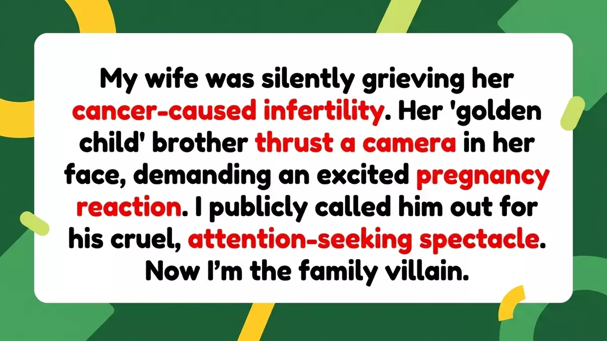 Husband Rejects Brother-in-Law’s Pregnancy Reveal Sparking Family Feud